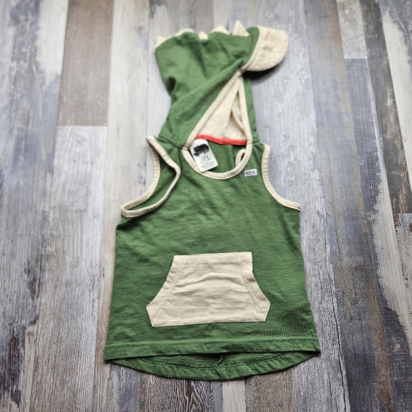 Mini Jiji T-Rex Dino Hoodie 3T Green - Picture 2 of 7